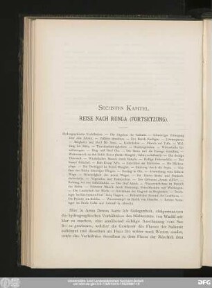 Sechstes Kapitel. Reise Nach Runga (Fortsetzung).