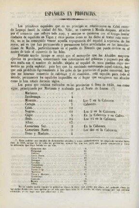 Espanoles en provincias