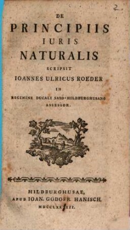 De principiis iuris naturalis