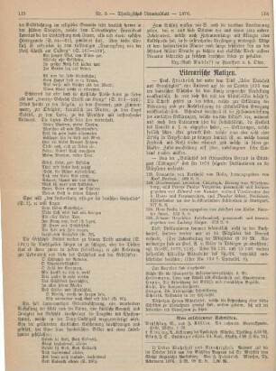 116-120 Literarische Notizen