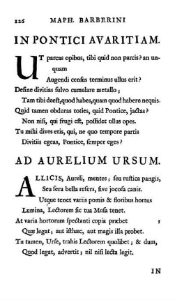 In Pontifici Avaritiam.