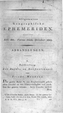 Viertes Stück October 1803