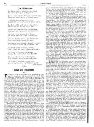 Haus und Hausgeräte : (Fortsetzung) ; [Beilage zur "Arbeiter-Jugend"]