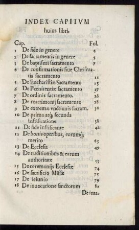 Index Capitum huius libri.