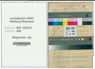 Entnazifizierung Ida Stegemann , geb. 03.04.1893 (Lehrerin)