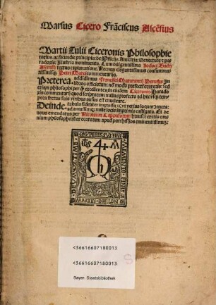 De Officiis, Amicitia, Senectute et Paradoxis