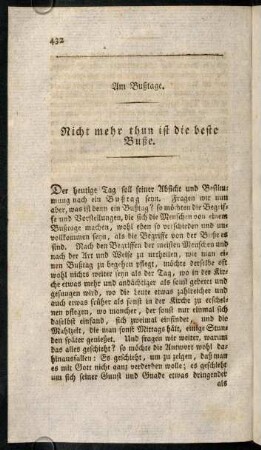 432-441, Am Bußtage.