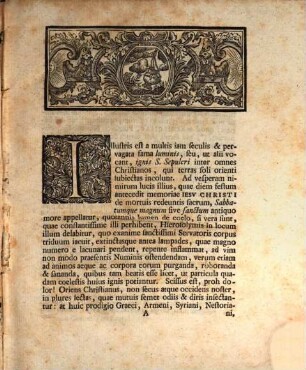 Commentatio de lumine sancti sepulchri