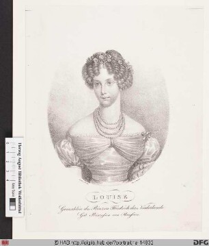Bildnis Luise, Prinzessin der Niederlande, geb. Prinzessin von Preußen