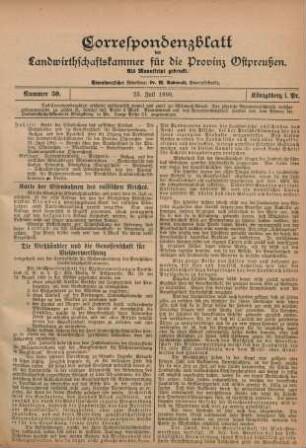 Nummer 30. 25. Juli 1900.