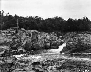 Die Great Falls of the Potomac : Die großen Wasserfälle des Potomac Rivers.