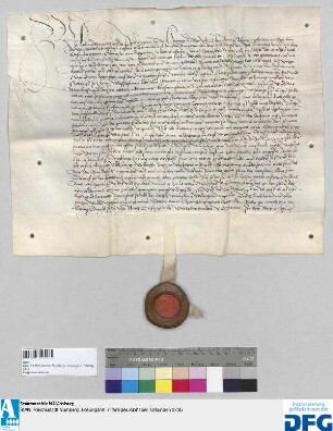 Herzog Ludwig IX. von Bayern-Landshut entscheidet auf Antrag der Parteien die zwischen der Stadt Nürnberg einerseits, dem Ritter Hanns vom Degenberg zu Altennußberg und Lorenz Schürstab anderseits schwebenden Irrungen.