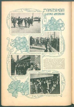 2. Congreso Médico Latino Americano - Excursiones y festejos