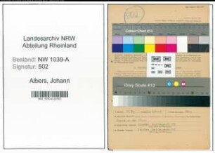 Entnazifizierung Johann Albers , geb. 21.06.1896 (Lagerverwalter)