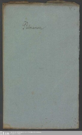 Ms. Ff. Mus. 1134 - Palmarum