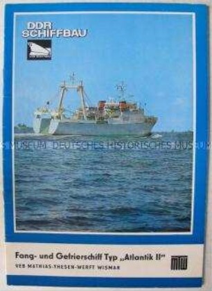 Werbeschrift für den Schiffbau der DDR