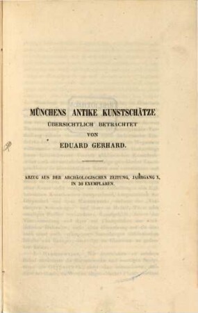 Münchens antike Kunstschätze