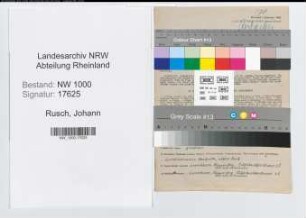Entnazifizierung Johann Rusch, geb. 13.08.1912 (Arbeiter)