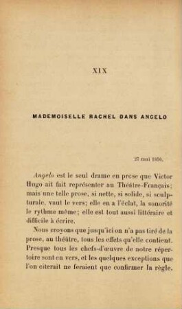 XIX Mademoiselle Rachel dans Angelo