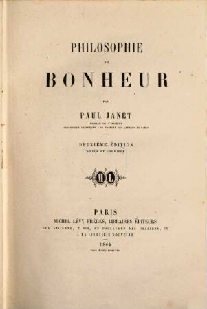 Philosophie du bonheur