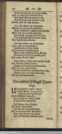 Am andern Pfingst-Feyertage