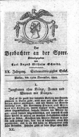 47. Stueck, 19. November 1821