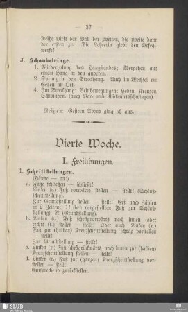 Vierte Woche
