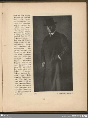 Älterer Herr mit Gehstock und Hut