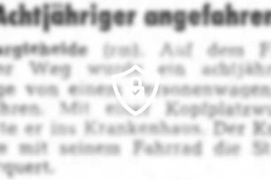 Achtjähriger angefahren