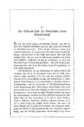 G. Die Stiftungs-Feste der Preußischen Haupt-Bibelgesellschaft