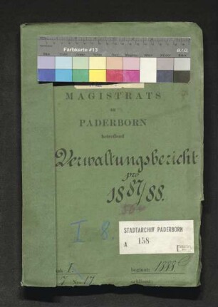 Verwaltungsbericht für 1887/88