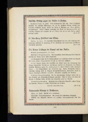 Andauernde Kämpfe in Wolhynien.