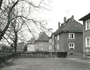 Pirna-Südvorstadt, Lucas-Cranach-Straße. Siedlung (1935/1938). Wohnhaus Nummer 28 bis 24