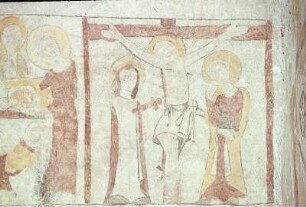Der gekreuzigte Christus mit Maria und Johannes