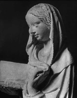 Berlin, Maria aus einer Verkündigung ?, süddeutsch ?, vgl. Bild 1061, ursprünglich Berlin, Kaiser-Friedrich-Museum; heutiger Verbleib unbekannt