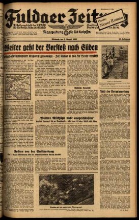 Ausgabe vom Mittwoch, den 05. August 1942.