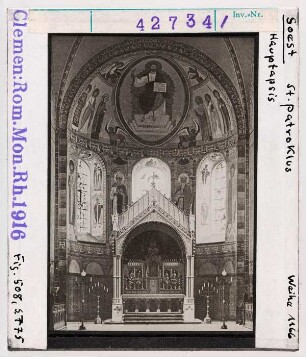 Soest: St. Patroklus (Sankt-Patrokli-Dom): Apsisfresko mit Christus Pantokrator