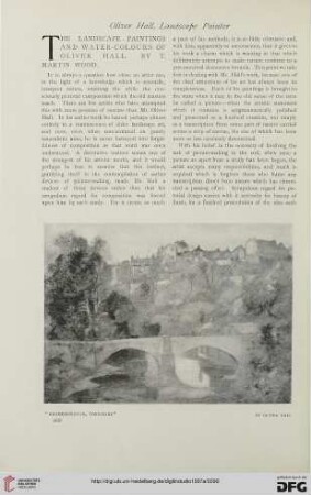 40: The landscape-paintings and water-colours of Oliver Hall