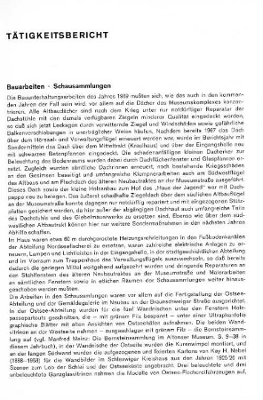 Bauarbeiten - Schausammlungen