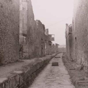 Italien, Pompeji, Via del Fiore, Natursteinpflaster