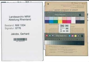 Entnazifizierung Gerhard Jakobs , geb. 13.06.1897 (Anstreicher)