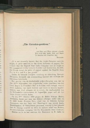 "The Eurasian-problem."