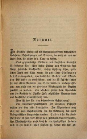 Die päpstlichen Decrete vom 18. Juli 1870, 3. Die Unregelmäßigkeit und Unfreiheit des Vaticanischen Concils