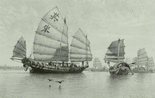 Hildebrandr, E.: Chin. Dschunken bei Hongkong