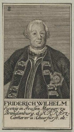 Bildnis des Friedrich Wilhelm, König in Preussen
