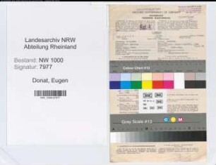 Entnazifizierung Eugen Donat, geb. 04.02.1901 (Ingenieur)