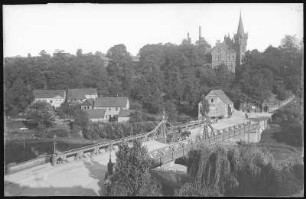 Zwickau. Paradiesbrücke mit Ebertschlößchen