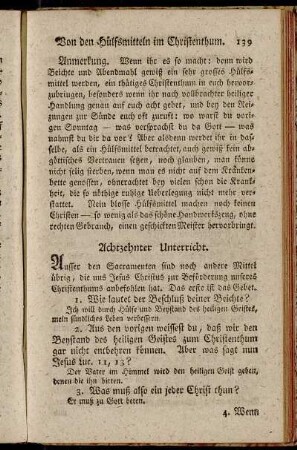 Achtzehnter Unterricht. - Neunzehnter Unterricht.