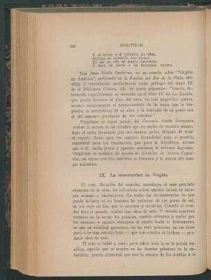 IX. La inmortalidad de Virgilio