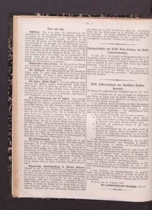 Kath. Lehrerverband des Deutschen Reiches : Protokoll